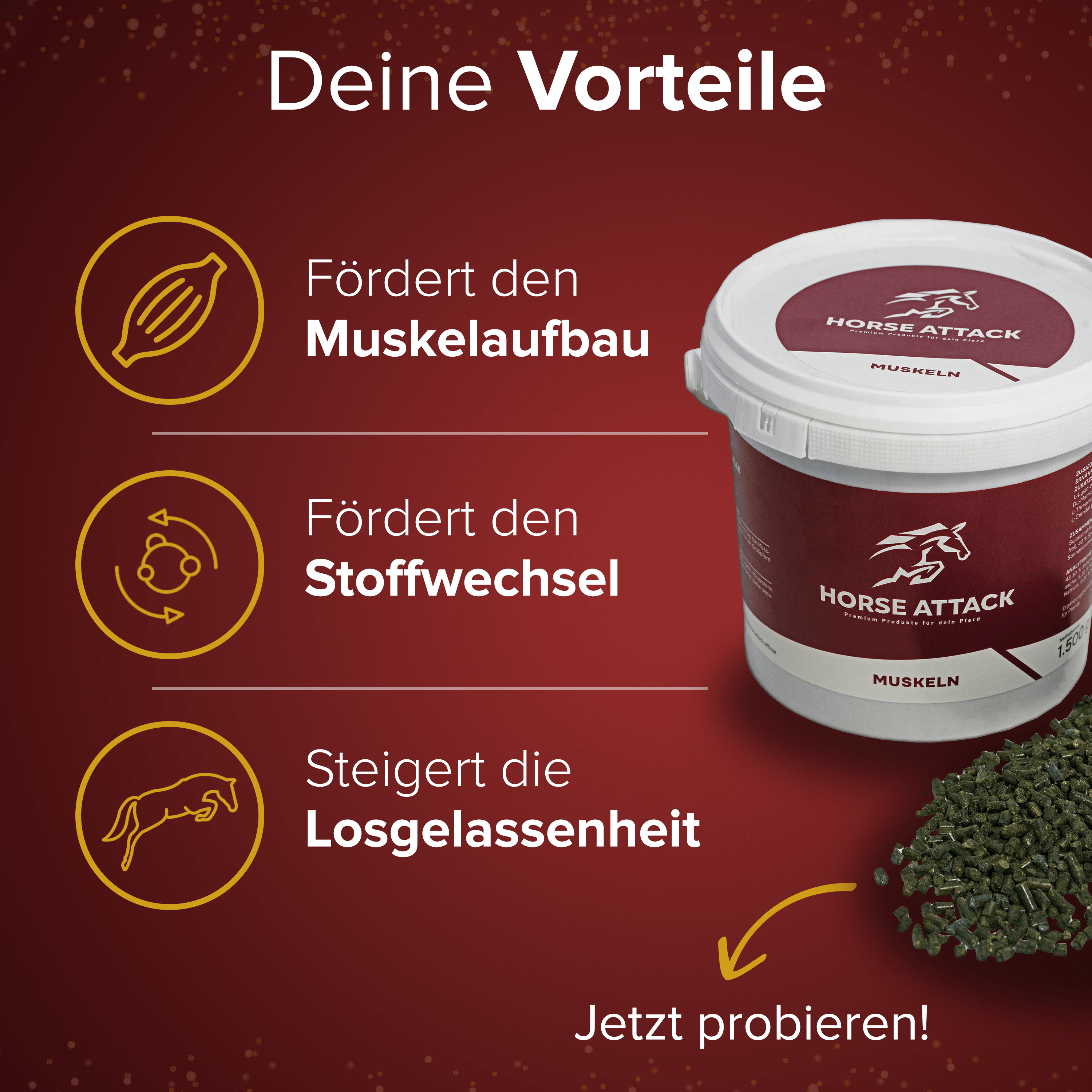 Horse-Attack Premium Muskeln 1.5 kg